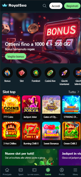 Royalsea mobile app